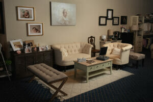 relaxing portait studio for clients
